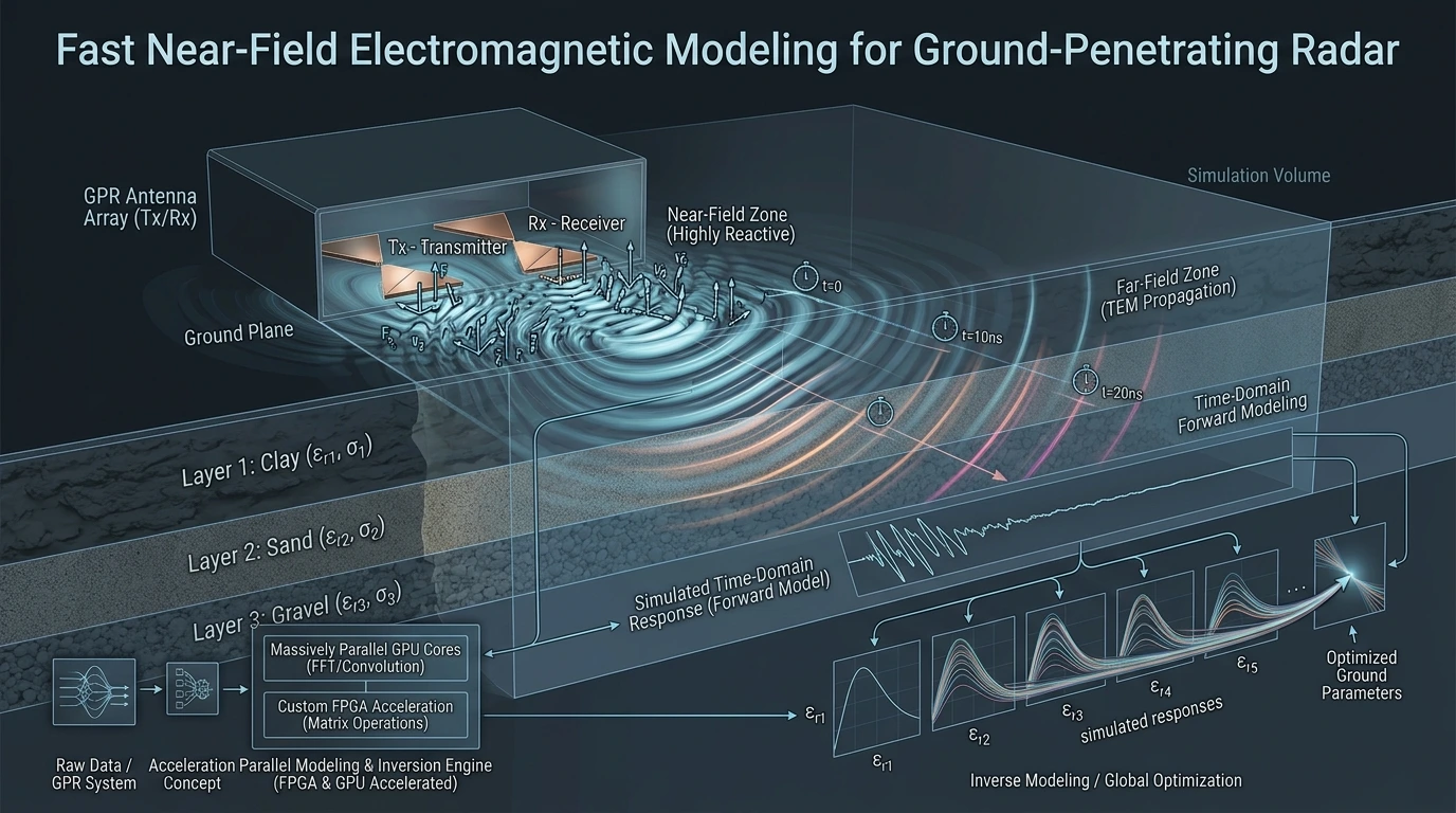 Fast Near-Field GPR Modeling