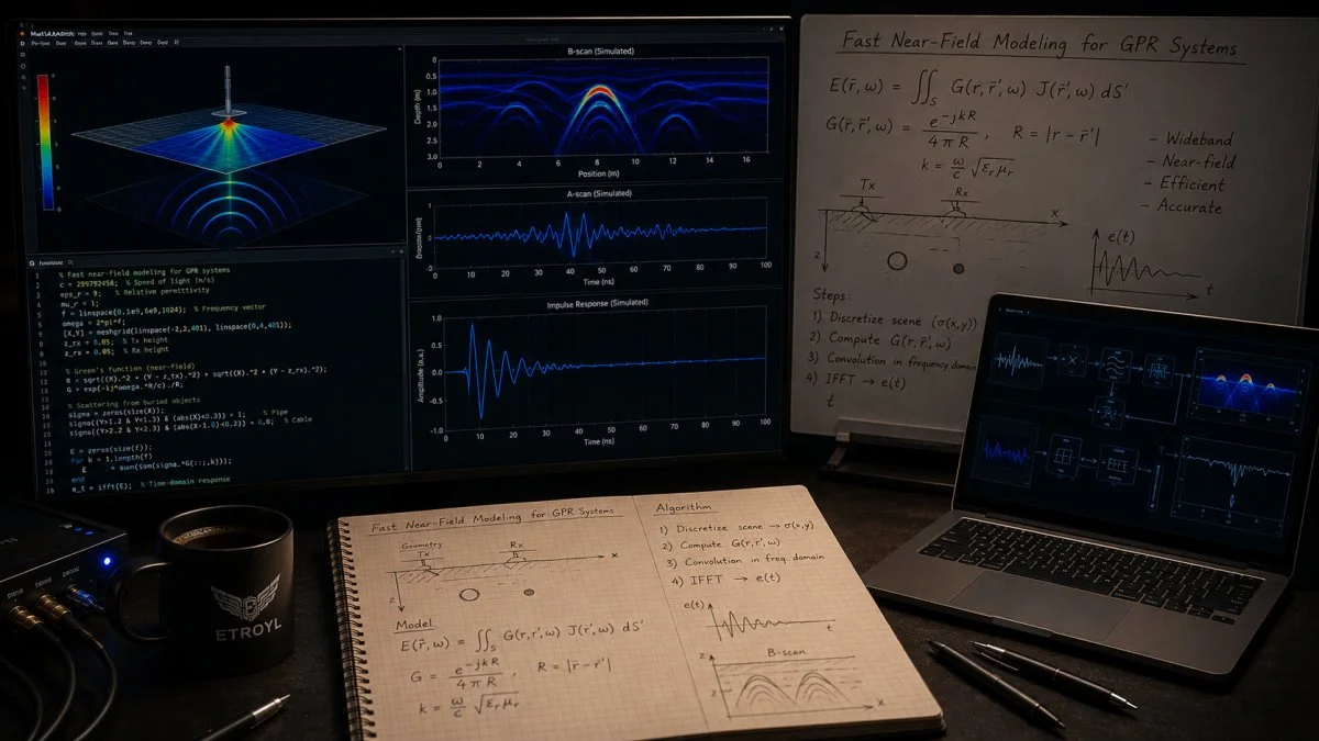 Near-field electromagnetic modeling